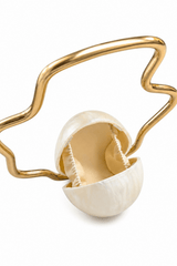 Metal Frame Egg Evening Clutch