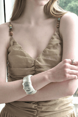 Silver Wide Open Cuff Bracelet