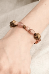 Wood & Stone Layered Bracelet