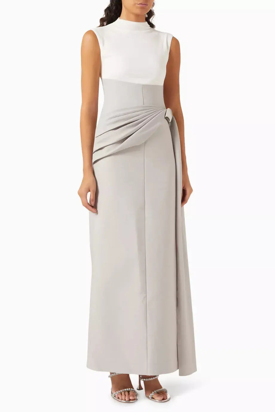 Knit Maxi Dress in Grey