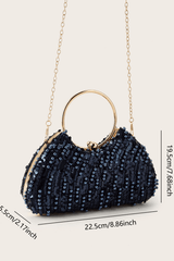 Sequin Ring Handle Formal Clutch