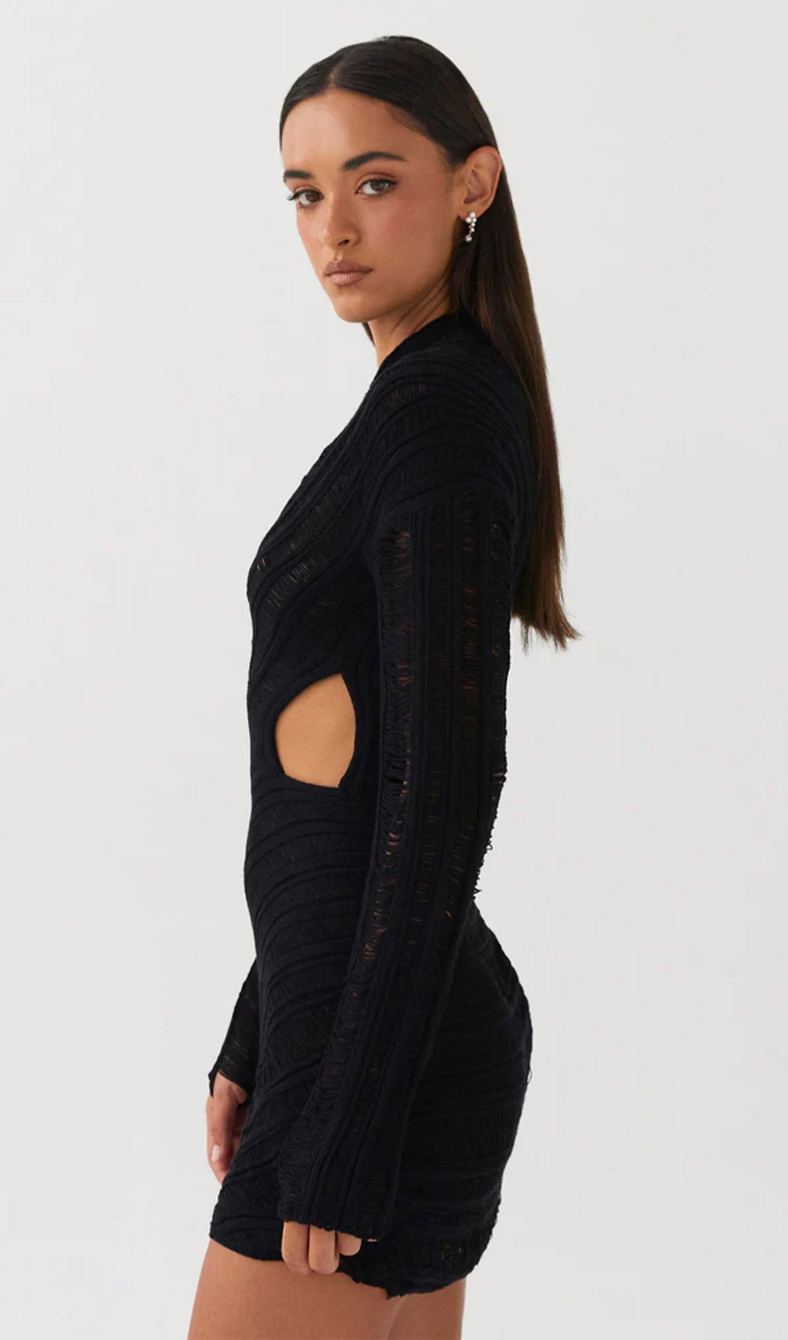 Hollow Out Mini Dress