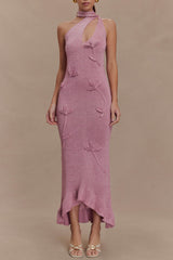 Celestino Floral Knit Maxi Dress - Pink