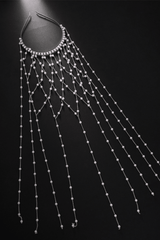 Multi-Strand Flowing Cascade Headpiece