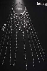 Multi-Strand Flowing Cascade Headpiece