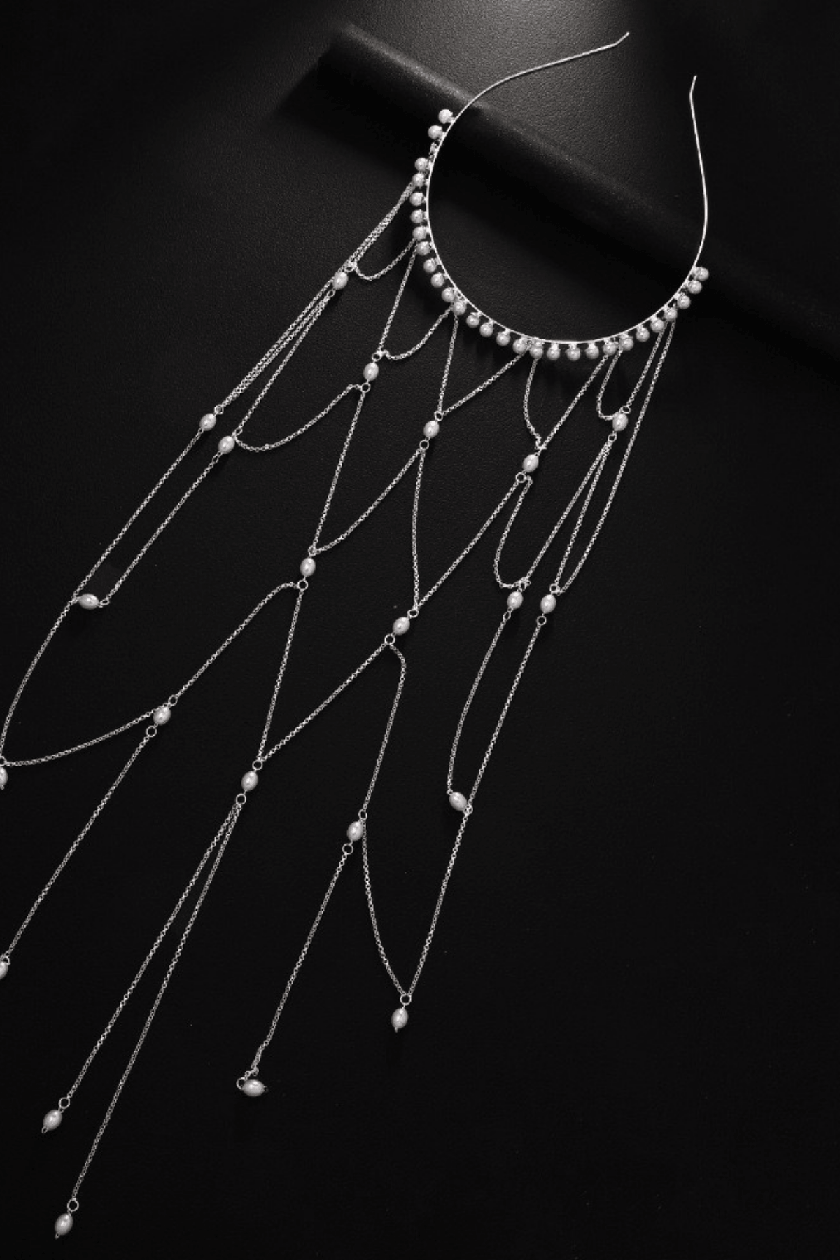 Layered Dangle Chain Headband