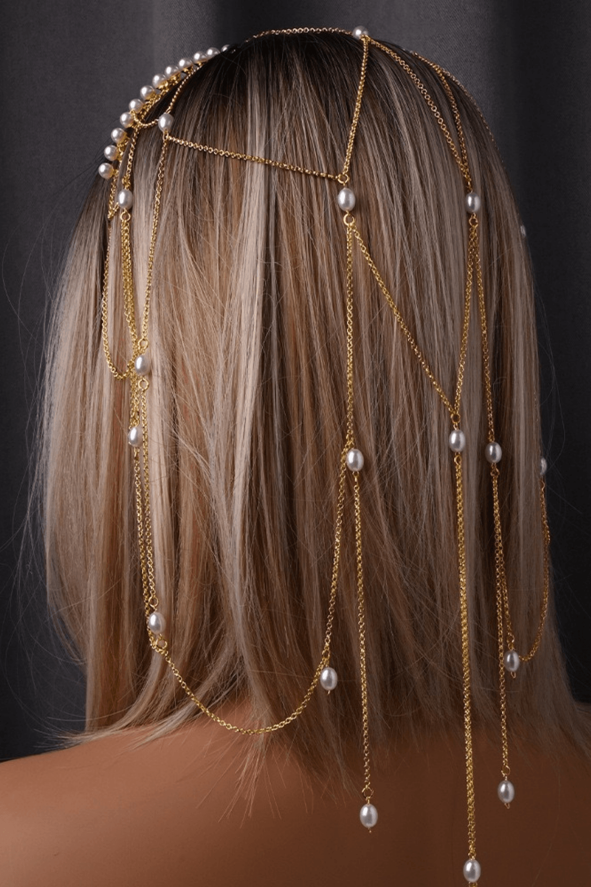 Layered Dangle Chain Headband