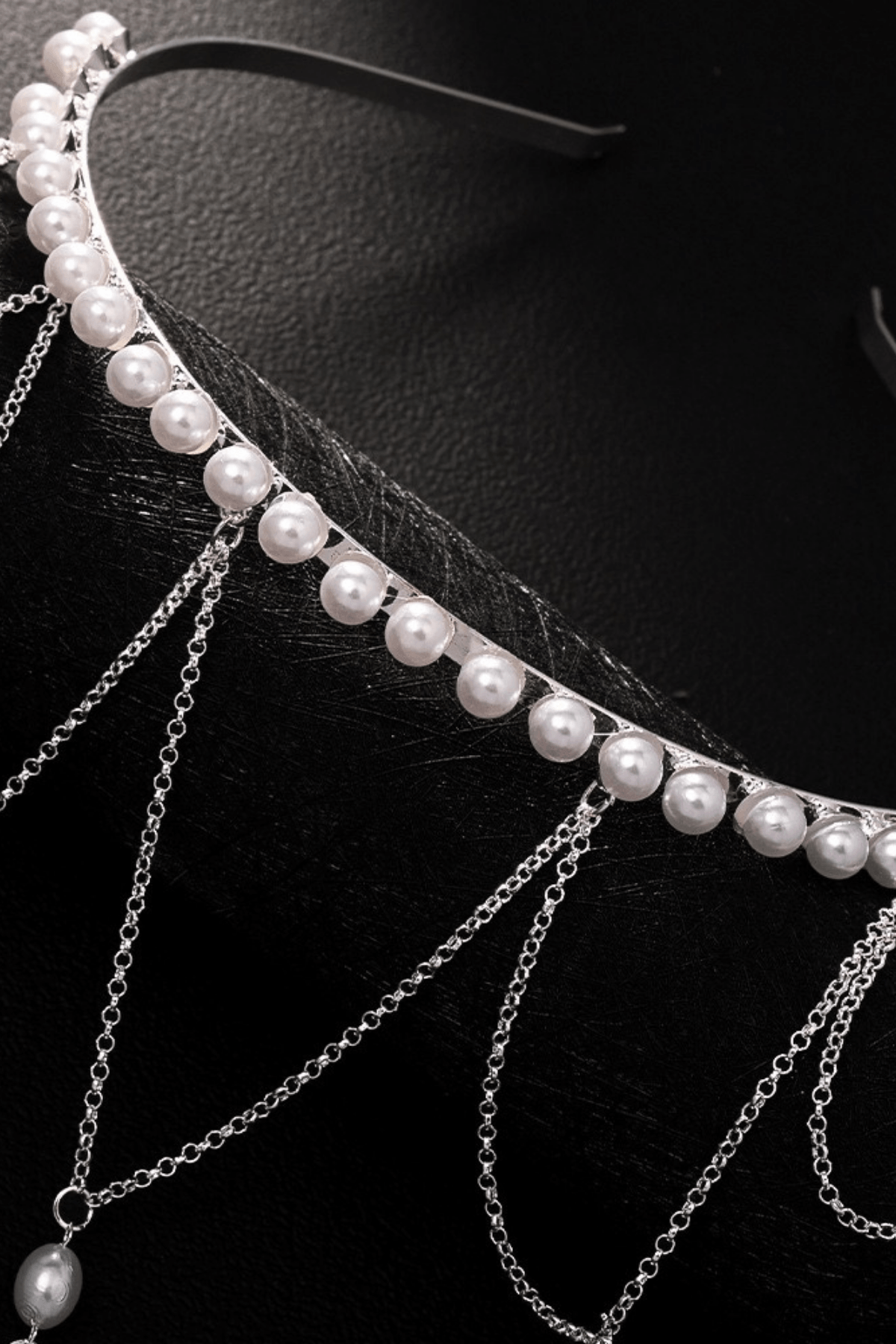Layered Dangle Chain Headband