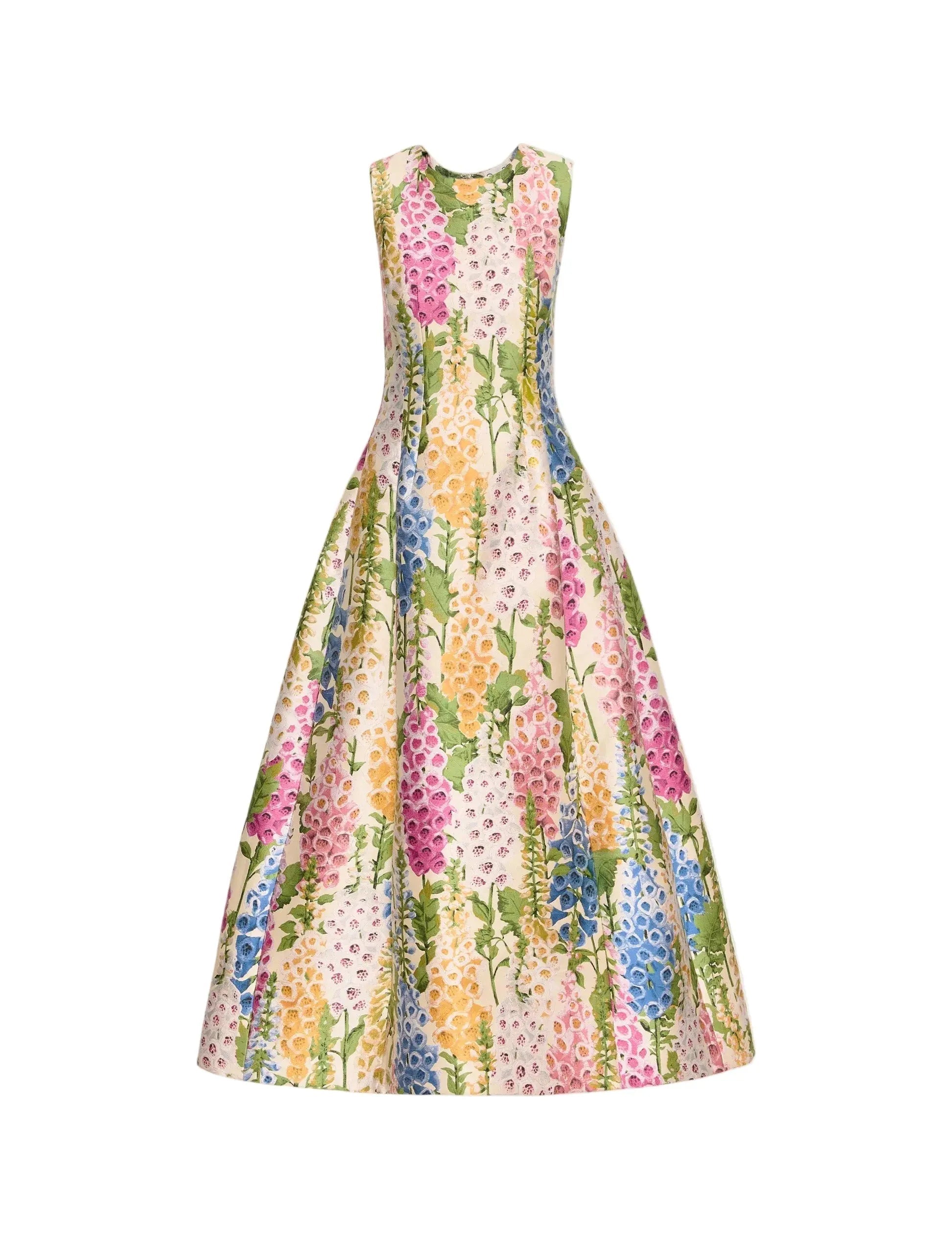 Print Sleeveless Maxi Dress