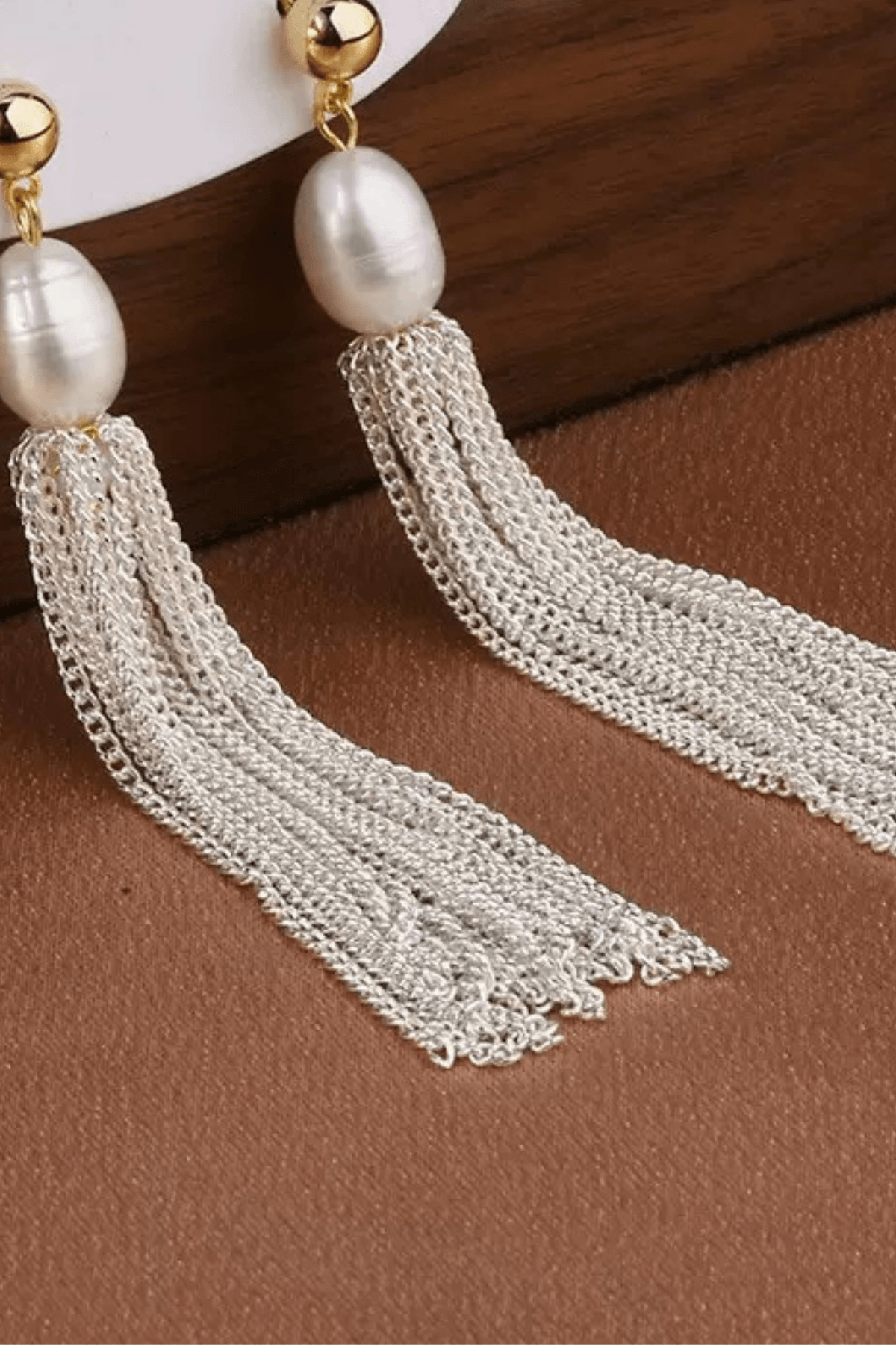 Silver Chain Drop Earrings