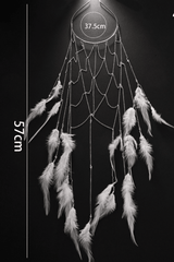 White Feather Cascade Head Chain