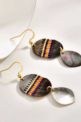 Boho Shell Layered Drop Earrings