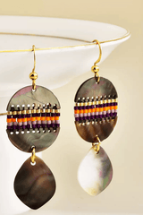Boho Shell Layered Drop Earrings