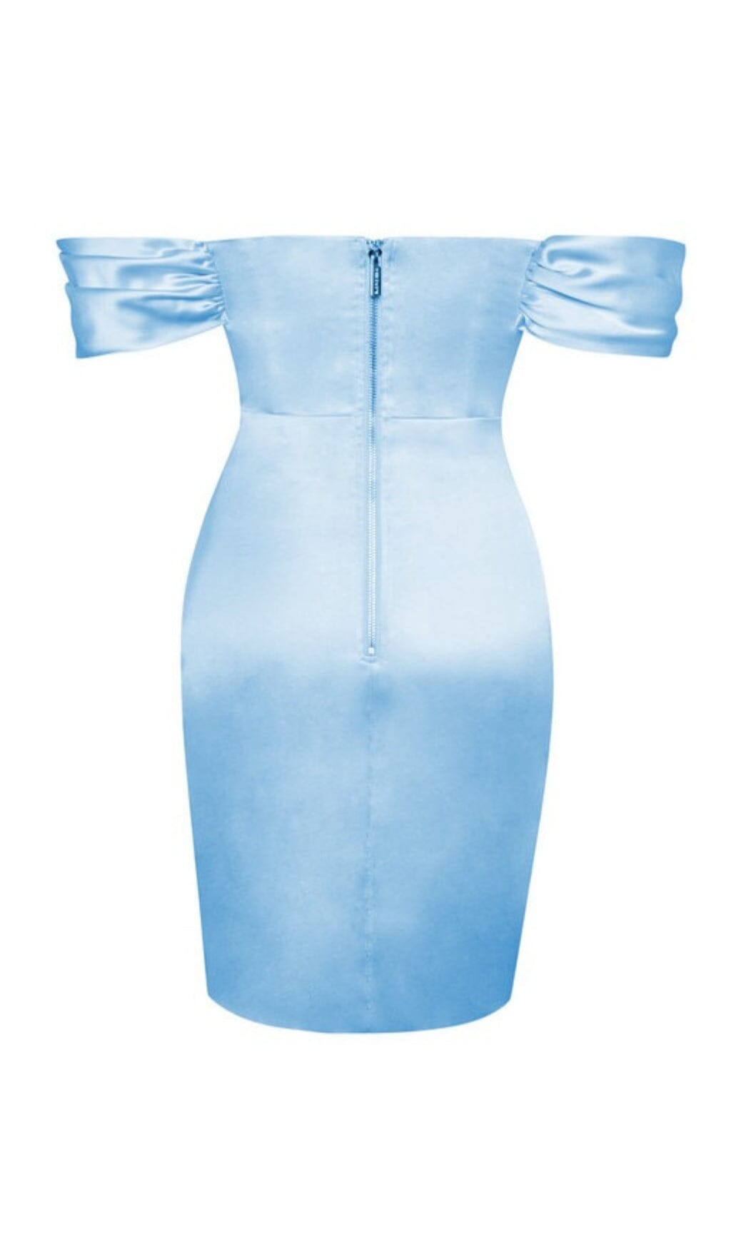 Off Shoulder Satin Dress