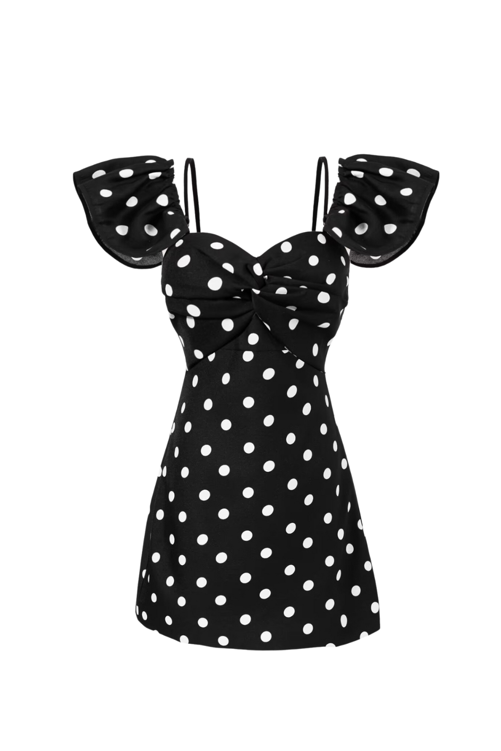 Off Shoulder Mini Dress In Black