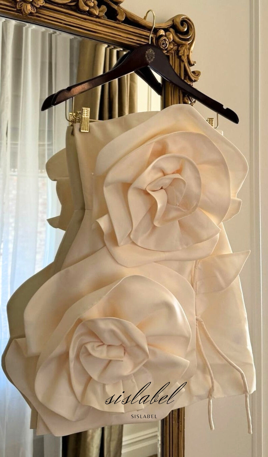 Flower Strapless Bind Mini Dress