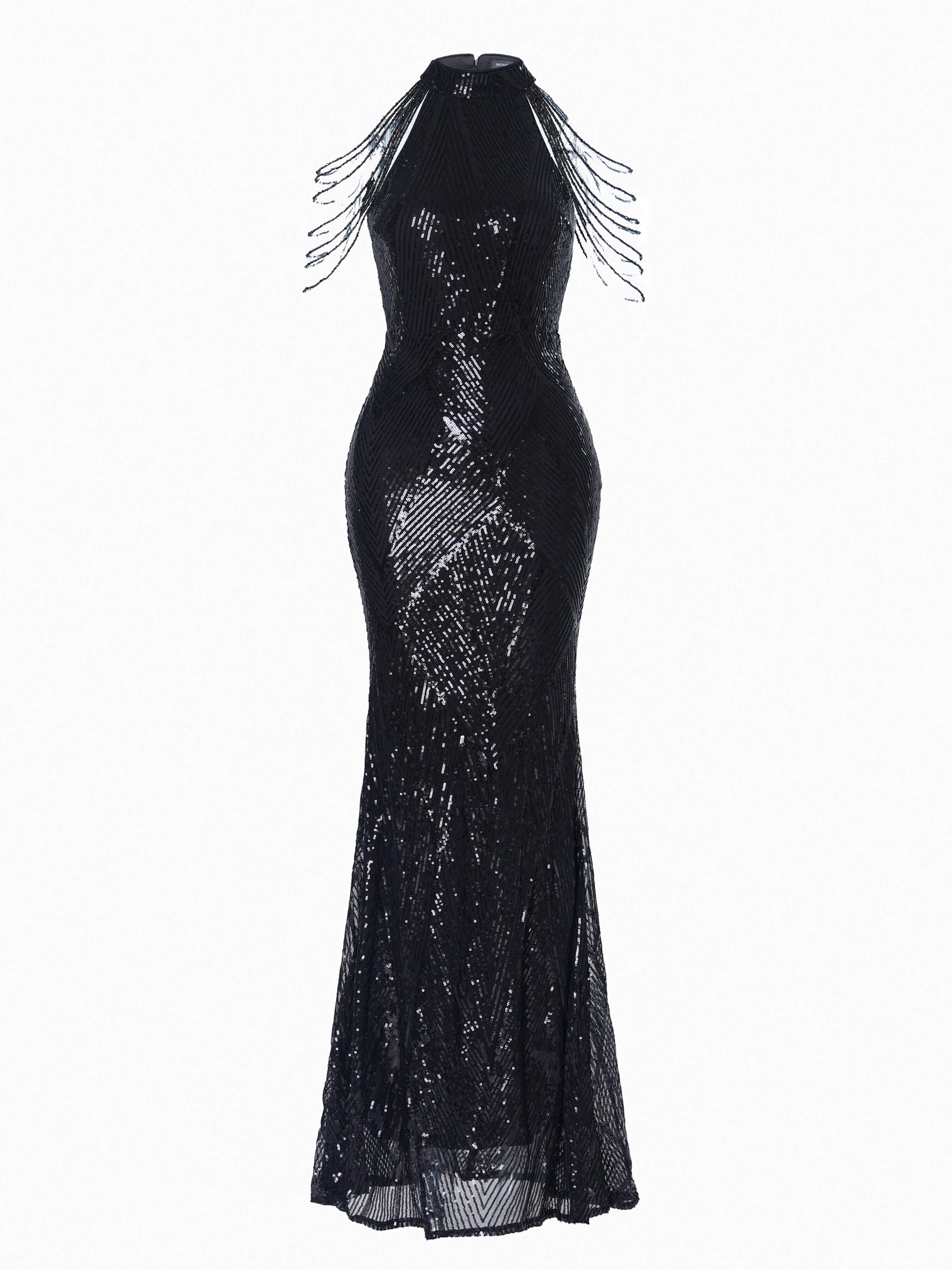 Sequin Chain Prom Dress