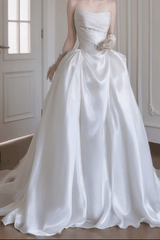 Satin Ball Gown Wedding Dress