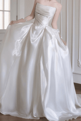 Satin Ball Gown Wedding Dress