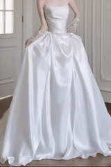 Satin Ball Gown Wedding Dress