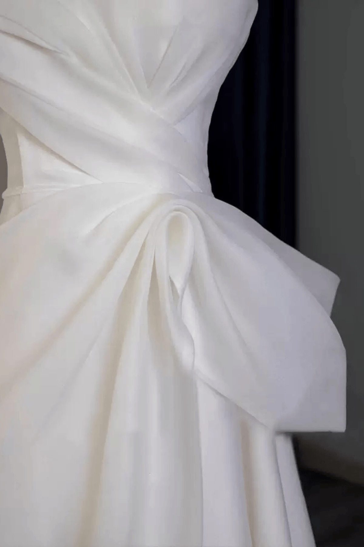 Satin Accent A-Line Wedding Dress