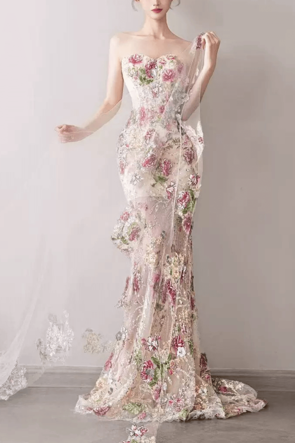 Floral Embroidery Dress