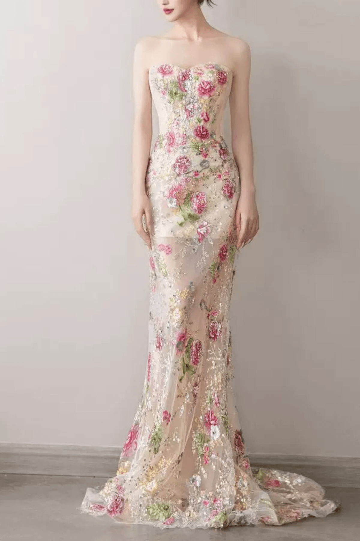 Floral Embroidery Dress