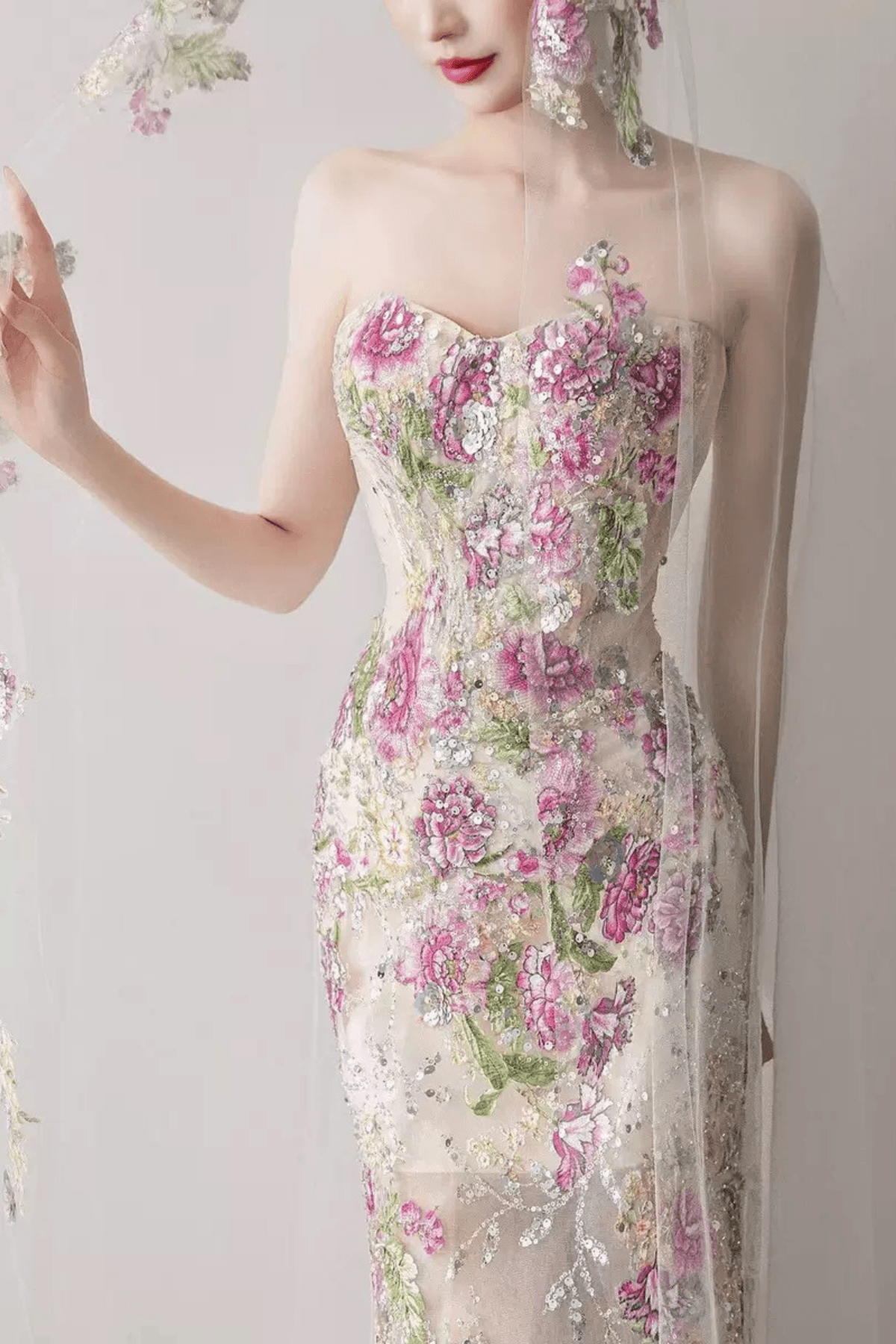 Floral Embroidery Dress