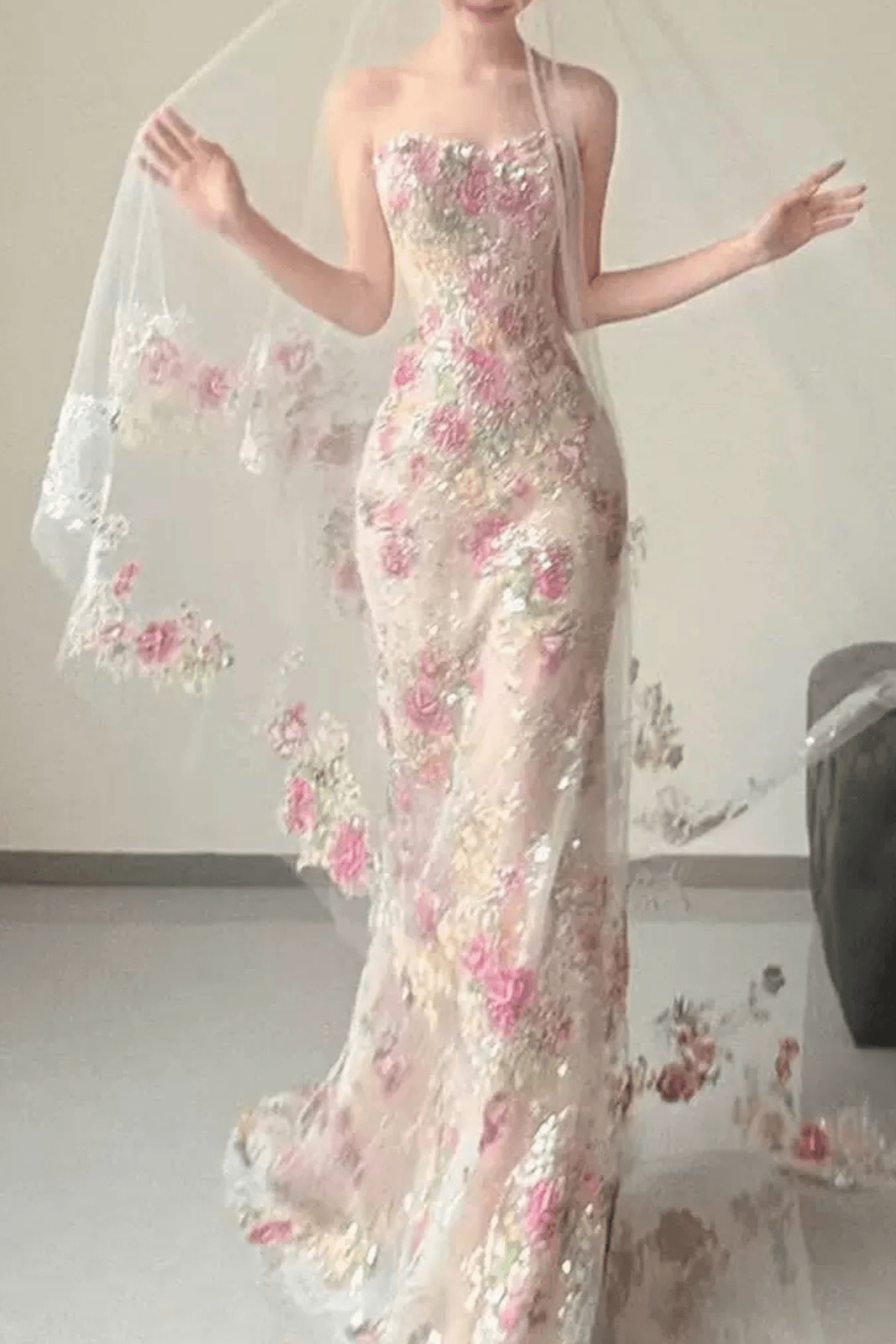 Floral Embroidery Dress