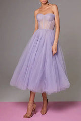 Puffy Midi Dress