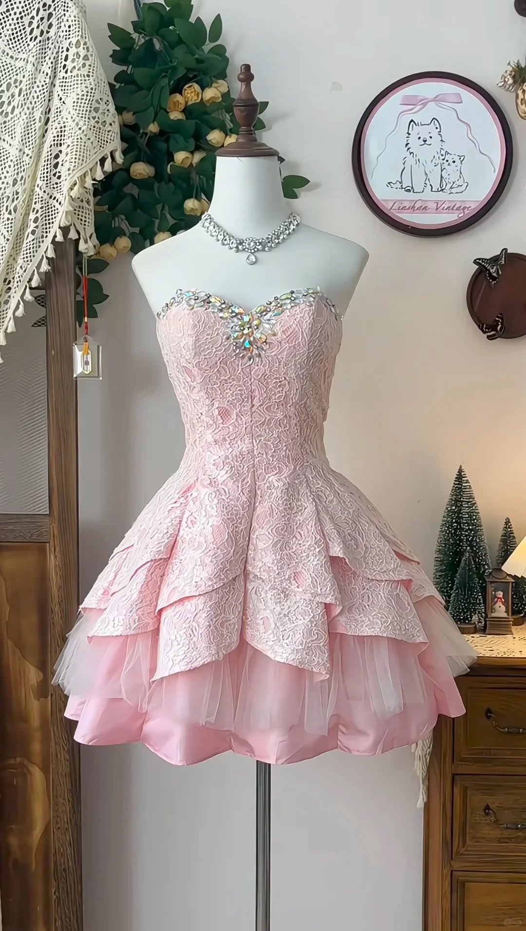Pink Mini Dress