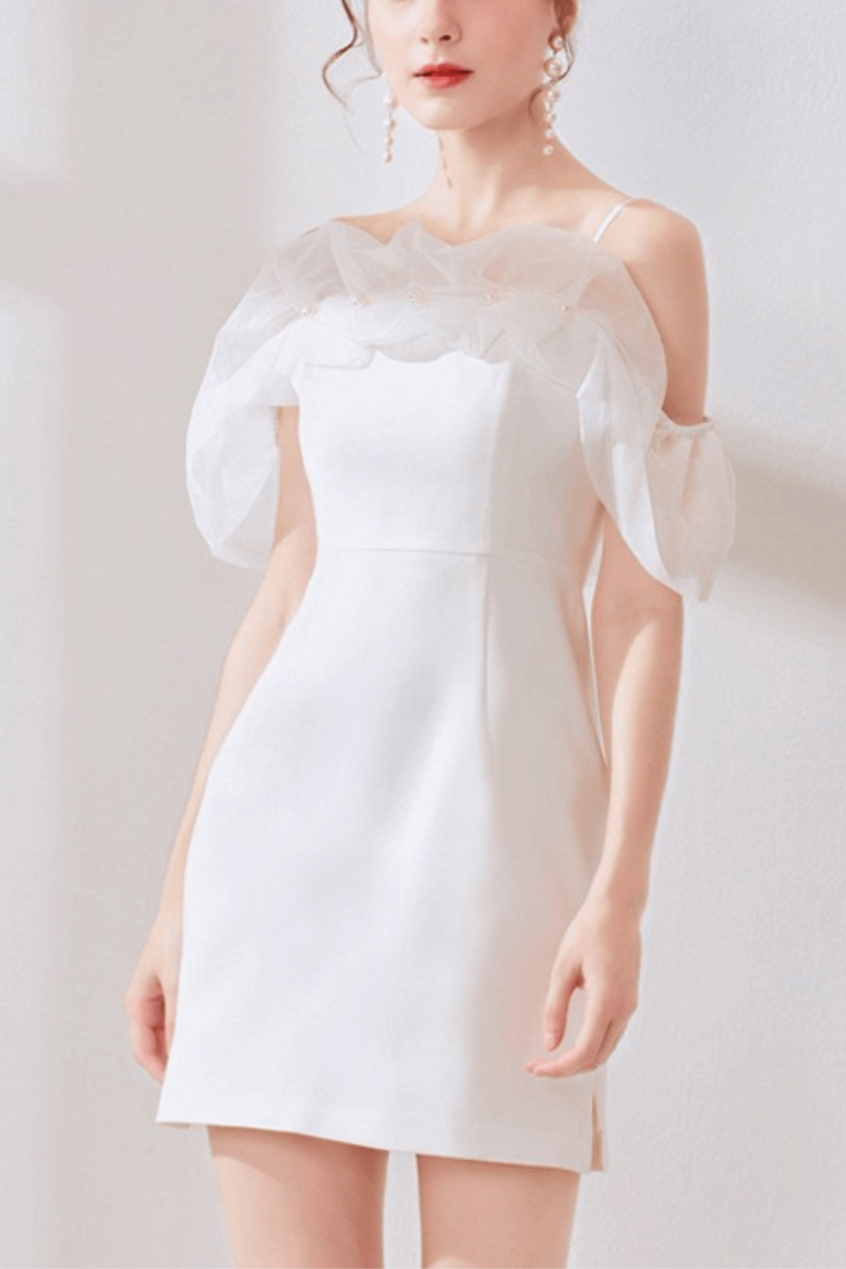 Off Shoulder White Dress
