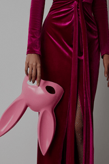 Ruched Knot Long Sleeve Dress
