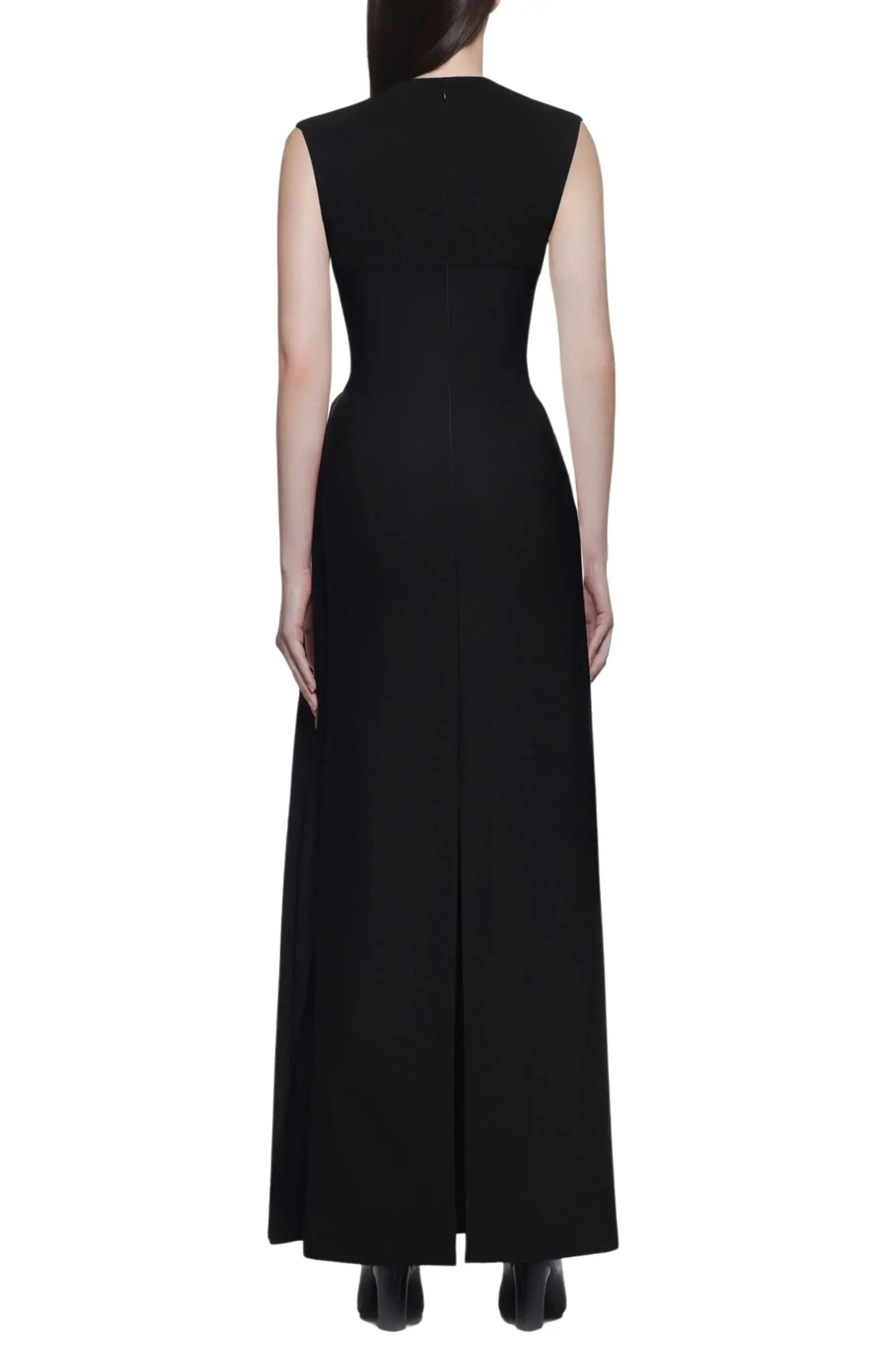 Knit Maxi Dress in Black