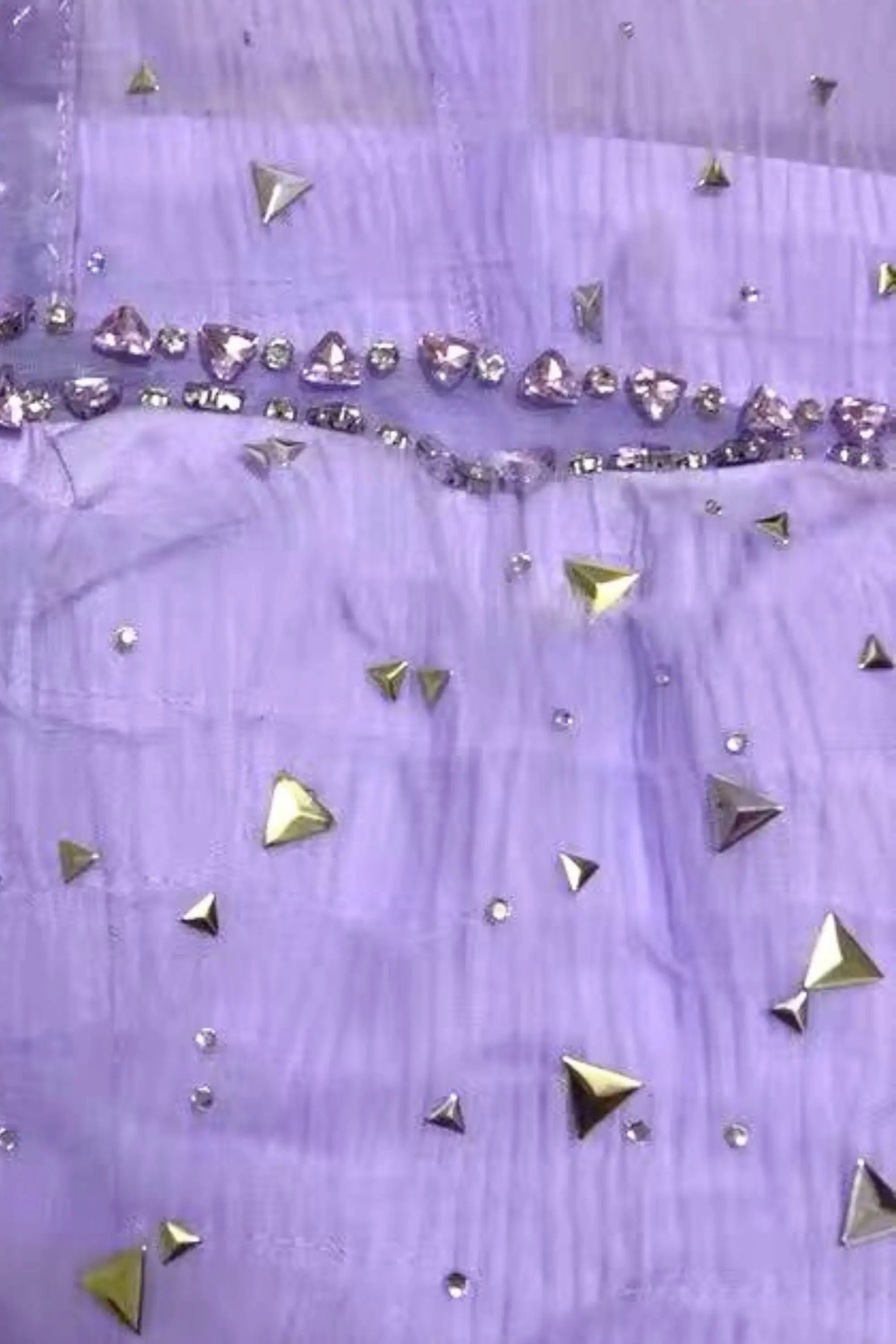 Purple Embellished Maxi Dress