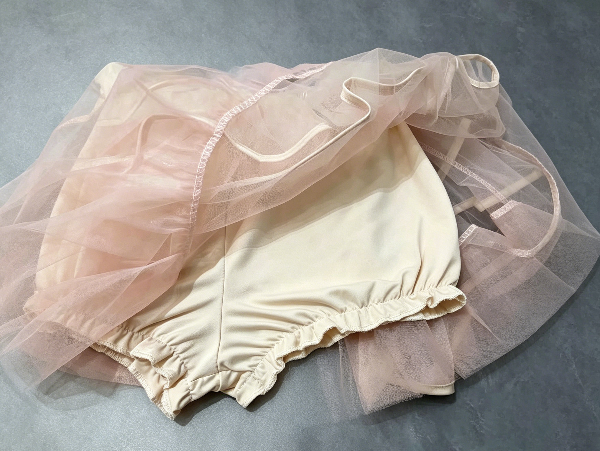 Champagne 3D Floral Corset Top & High Low Ruffle Skirt Set