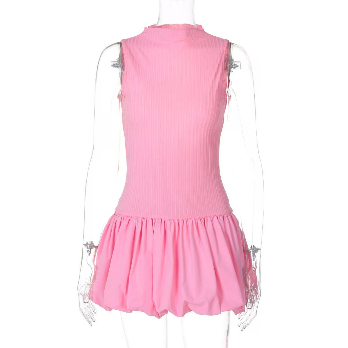 Backless Bubble Mini Dress