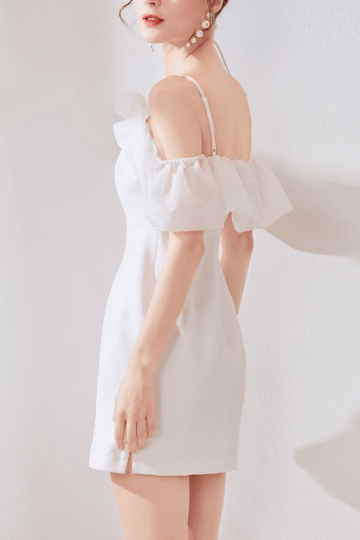 Off Shoulder White Dress