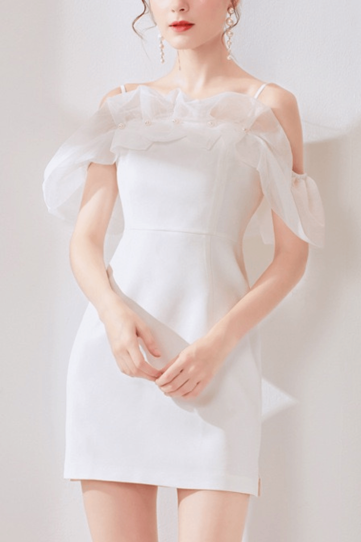 Off Shoulder White Dress