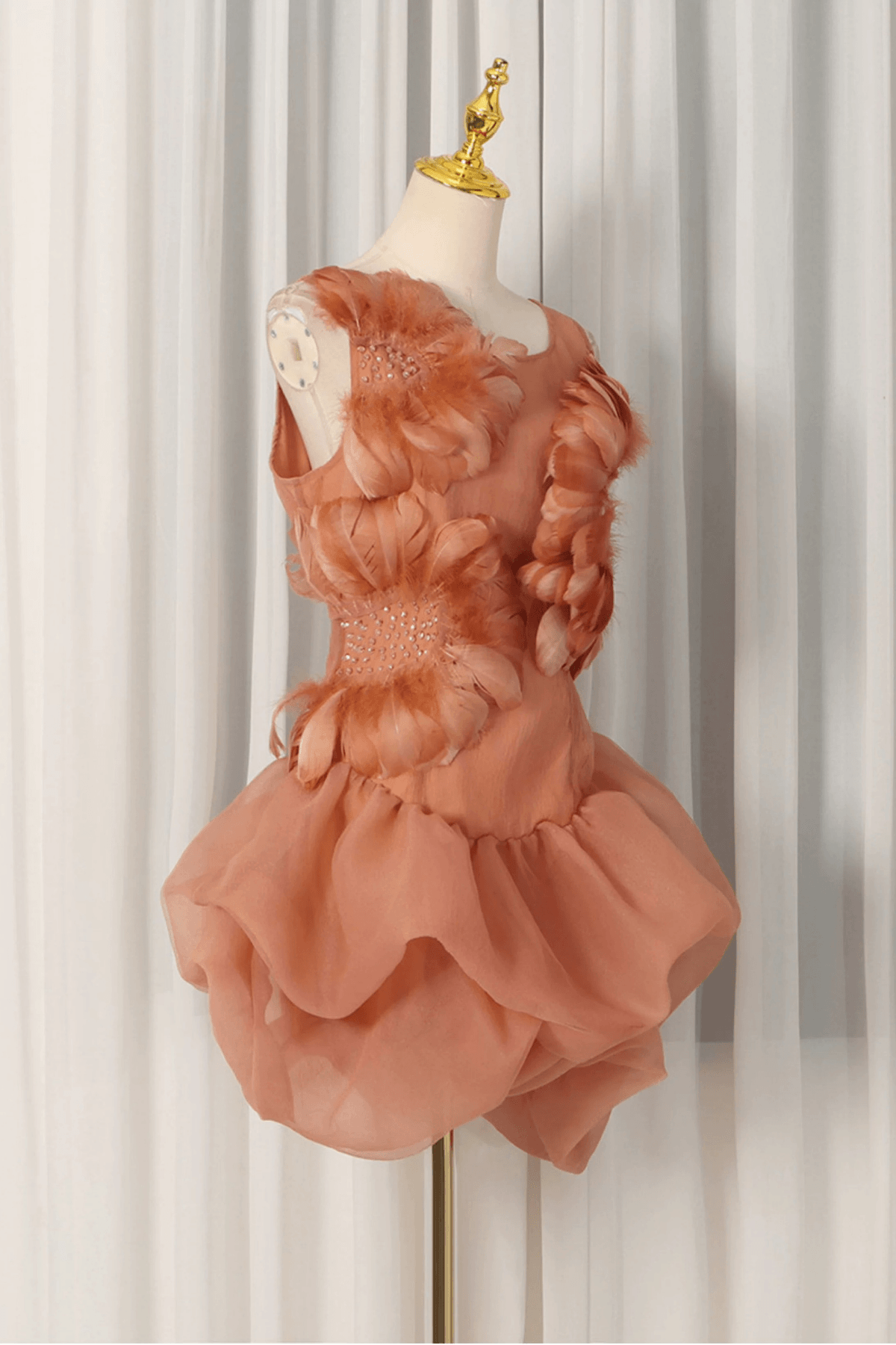 Floral Sleeveless Mini Ruffle Dress