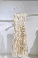Vintage 3D Floral Strap Dress