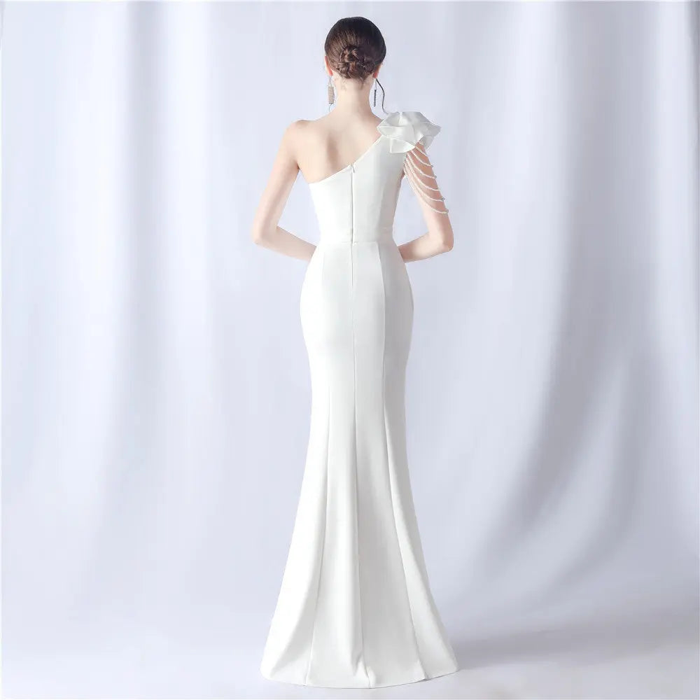 Crafted Flower With Beading Formal Dress