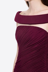 Off-Shoulder Asymmetrical-Mini Dress