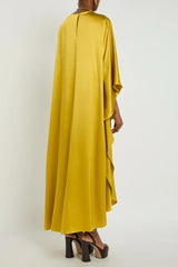 Yellow Silk Maxi Dress