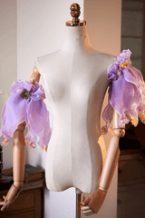 Organza Floral Detachable Sleeves