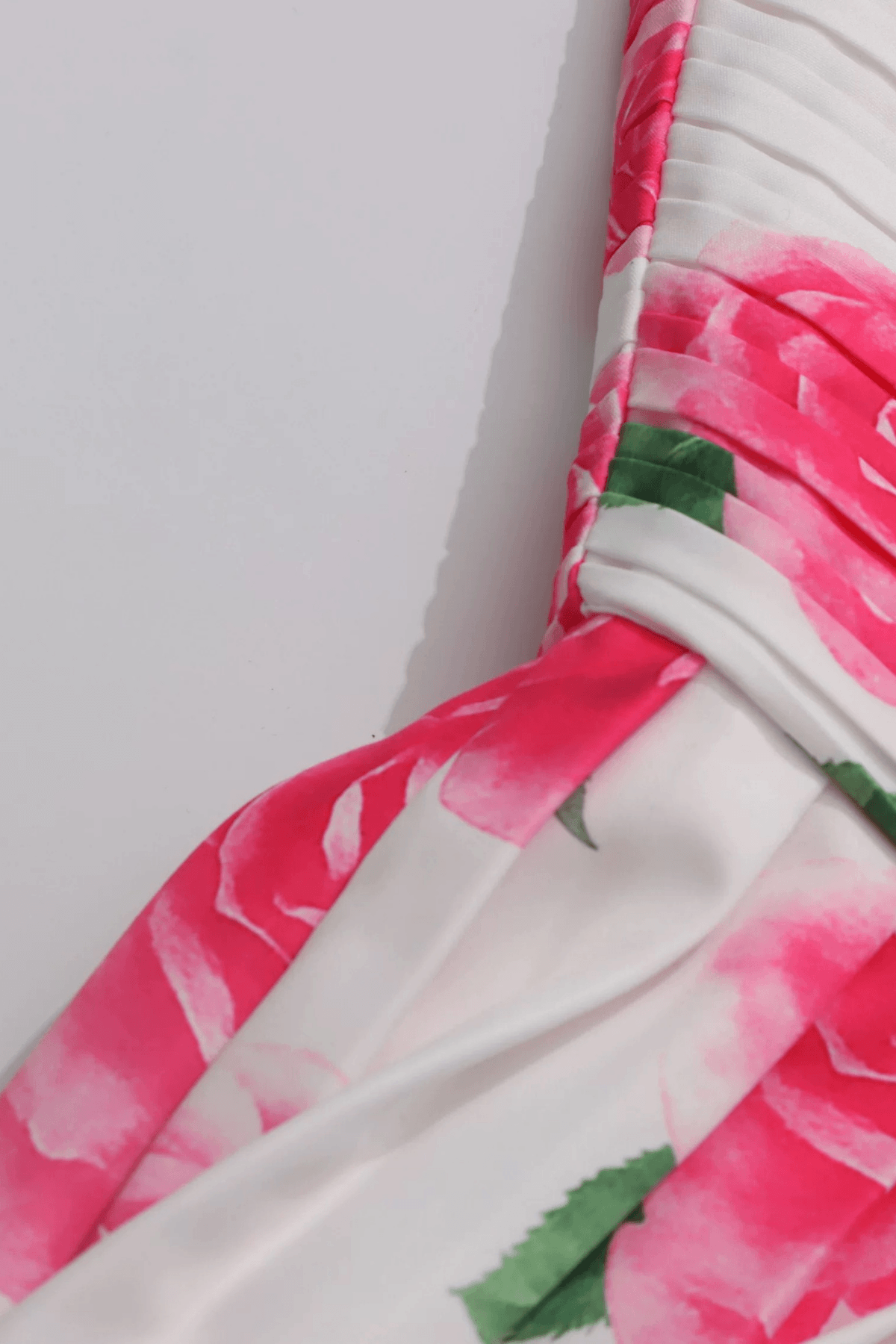 Romantic Floral Print Sweetheart Mini Dress