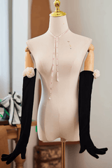 3D Flower Decorated Long Gloves