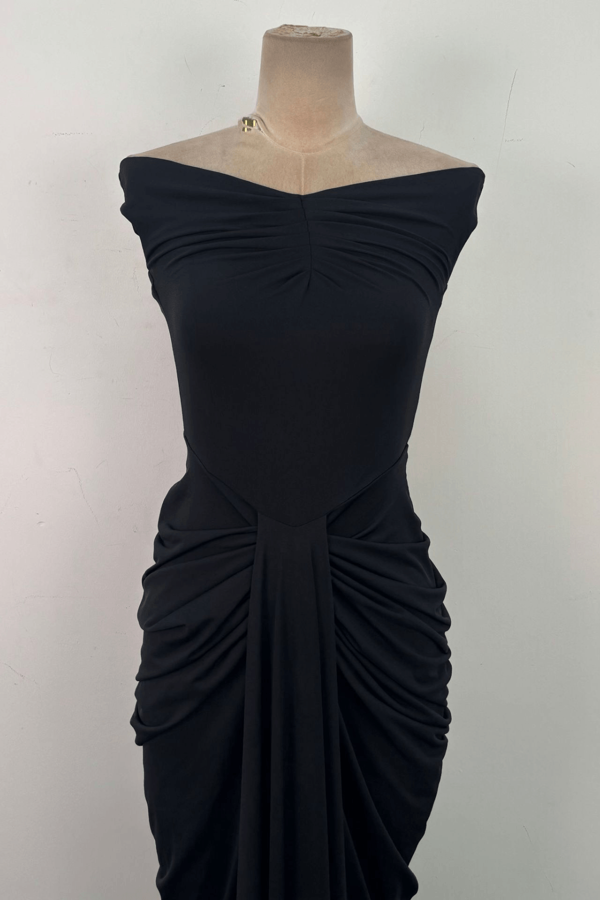 Ruched Off Shoulder Maxi Dress