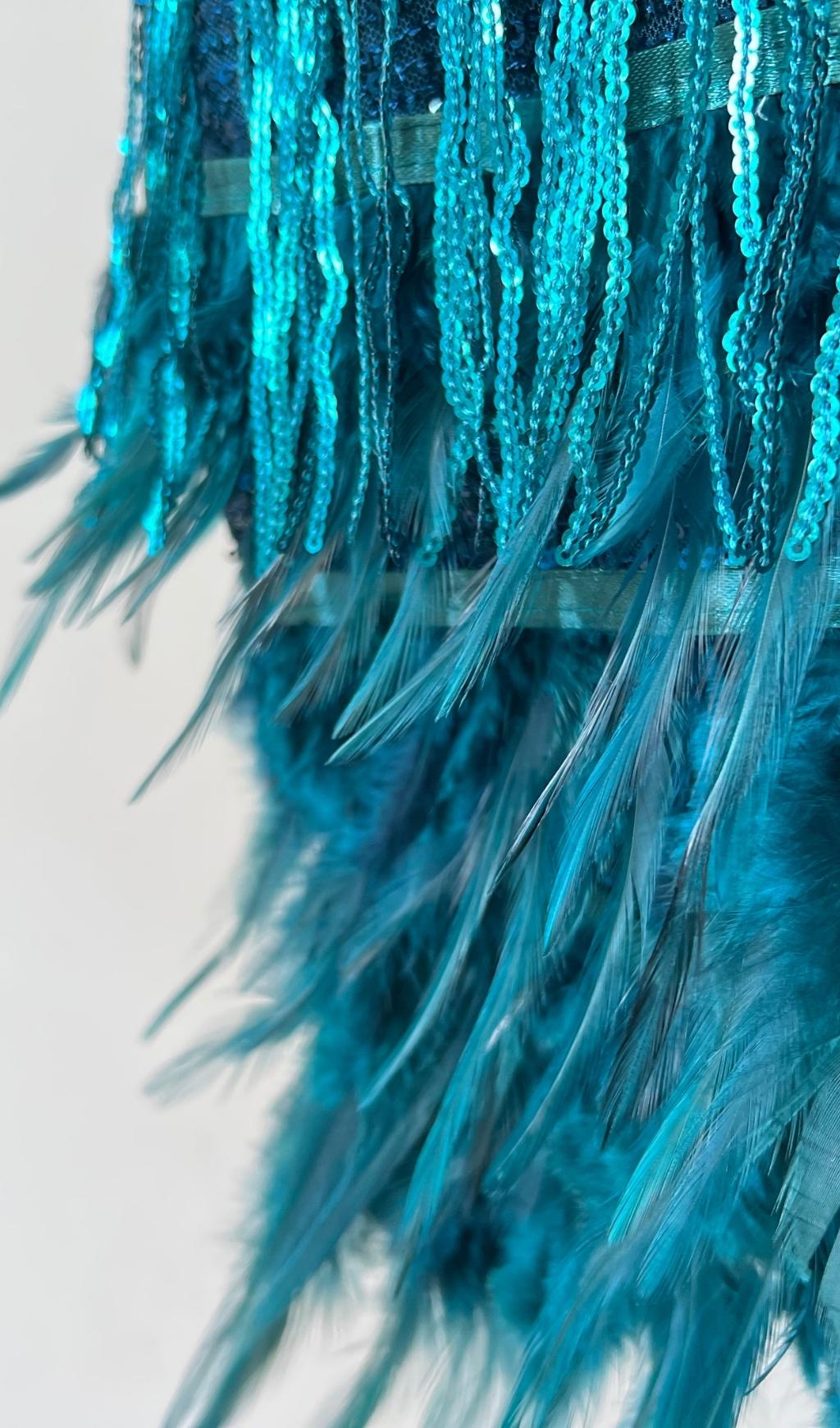 Feather Mini Dress