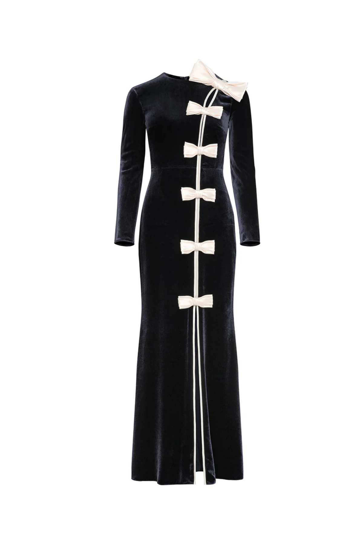 Cascade Maxi Dress in Black